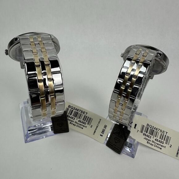 NWT Fossil His & Her Couple Set Diamond Lux Luther Watch BQ2467SET main image 13